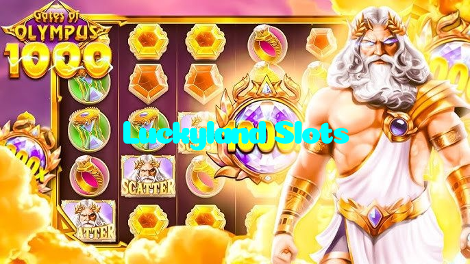 Luckyland Slots casino presented on mobile device in Pakistan with slots and live games